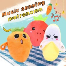 Interactive Musical Plush Toy Sensing Beat Piano Banana Strawberry Carrot