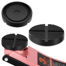 1" x 4.93" 4Ton Universal Cross Slotted Rubber Pad for Floor Jack Protection 4PC