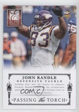 2013 Panini Elite Passing the Torch Silver John Randle Jared Allen #12 HOF 0f8