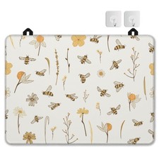 Electric Stove Top Cover Protector Bees Boho Florals Glass Flat Top Stov