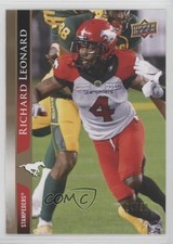 2021 Upper Deck CFL Gold 24/50 Richard Leonard #6 0qp0