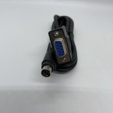 Universal 8P Mini Din Male to Female DB9 RS232 Programming Adapter Pack of 1