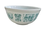 Vintage Pyrex Turquoise Amish Butterprint Mixing Bowl  2 1/2  Quart #403