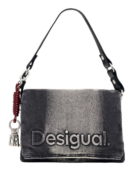 Desigual Half Logo Denim Venecia 4.0 Crossbody Bag UmhäNgetasche Denim Dark Grey-image
