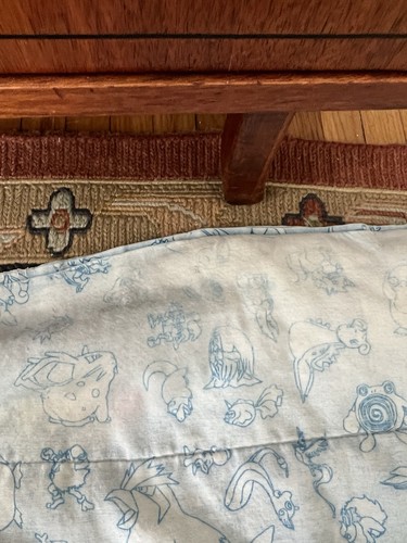 Vintage 90's Pokemon Comforter Blanket Nintendo 85x60 Bed Twin 1998 Retro - Picture 9 of 17