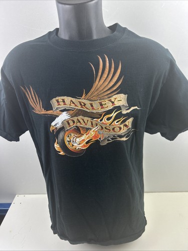 2016 seltenes Harley Davidson Cherokee NC T-Shirt Large blau SS bis wir uns wiedersehen - Bild 5 von 9
