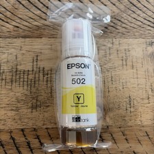 New EPSON EcoTank Ink 502 Yellow 70 ml Open Box