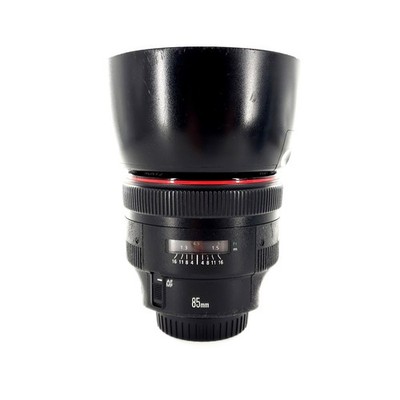 Canon EF 85mm f/1.2L II USM Lens w/ Caps Sticky Body Tested & Works