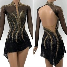 Figure Skating Dress Ice Skating Dress Competition Skating Wear black