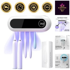 5-Slot Bathroom Toothbrush Holder: Timer Function  Battery Operated Convenience