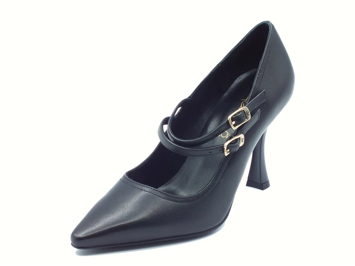Bandolino Tad Décolleté Donna, Punta Mandorla, Nero, 37 EU, Con Zeppa