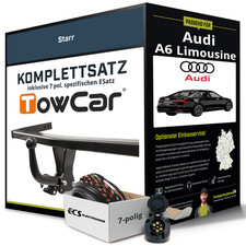 Für AUDI A6 Limousine Typ C8, 4A2 Anhängerkupplung starr +eSatz 7pol 02.18- AHK