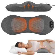 3 in 1 Back Massage Lumbar Pillow, Heated Lumbar Support Pillow for Sleeping,...