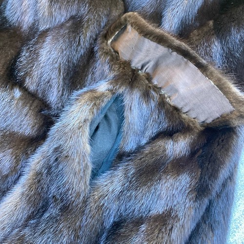 Vintage Mink fur Long Coat fits Women's size L - Picture 9 of 13