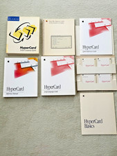 Vintage Apple HyperCard version 2.2 for Macintosh MacOS 3.5" floppies Manuals