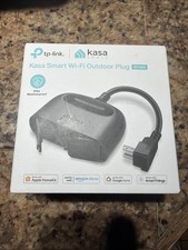 TP-LINK Kasa Outdoor Smart Plug, 2 Sockets, IP64 Weather Rated