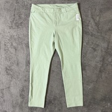 Old Navy Pixie Skinny Pants NWT Womens 18 High Rise Sea Foam Green Secret Pocket