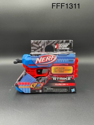 NERF ALPHA STRIKE CLAW QS-4 EASY LOAD 4 Soft Dart Toy Shoot Gun NIB