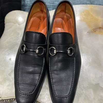 Magnanni Elegant Black Leather Men\'s Dress Loafers Size 42.5 Magnanni Men main image 3