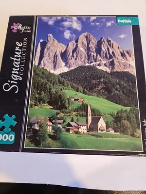 Buffalo Games SIgnature 1000 Piece Jigsaw Puzzle  The Dolomites Italy  EUC