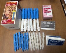 Vintage Pro Perm Rods Large  Small Spiral Curls Kit 1 2 24 Rods Instructions