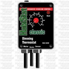 Habistat Dimming stat Reptile Vivarium Thermostat BLACK