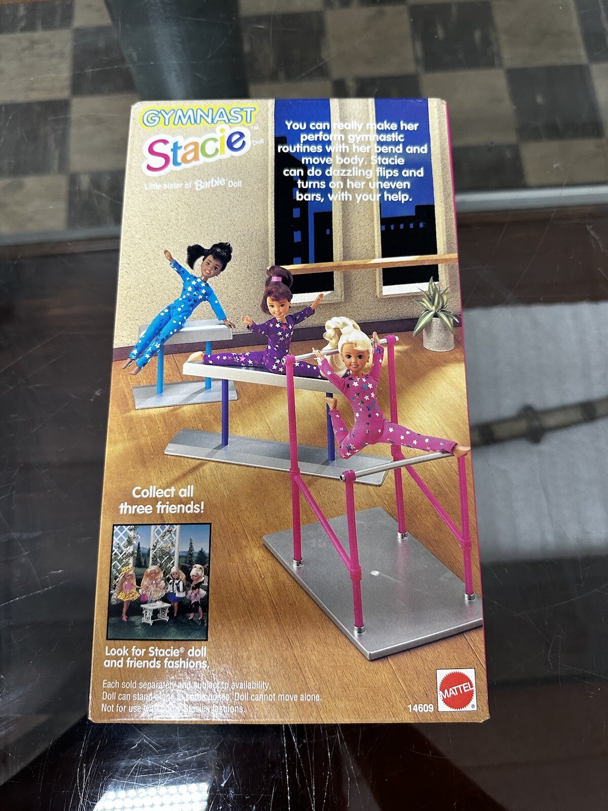Mattel 1995 Gymnast STACIE Bend & Move Barbie Doll Vintage #14609 NRFB