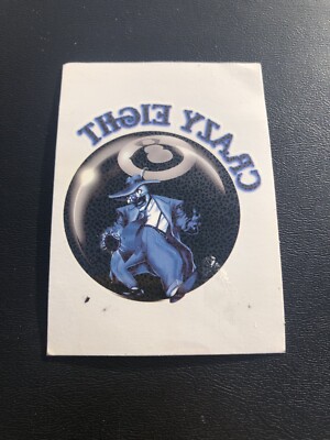 Flat Line Temporary Tattoo Vending Machine Blue Black Crazy Eight Fake Tat USA