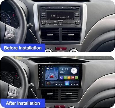 For Subaru Forester Impreza WRX 2008-2012 CarPlay Radio Android12 Car Stereo 32G