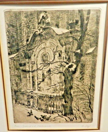 70er Jahre Wim van der Meij Radierung Fine Art Radierung selten handsigniert & betitelt - Bild 1 von 6