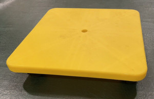 16-Inch Yellow Plastic Scooter Board