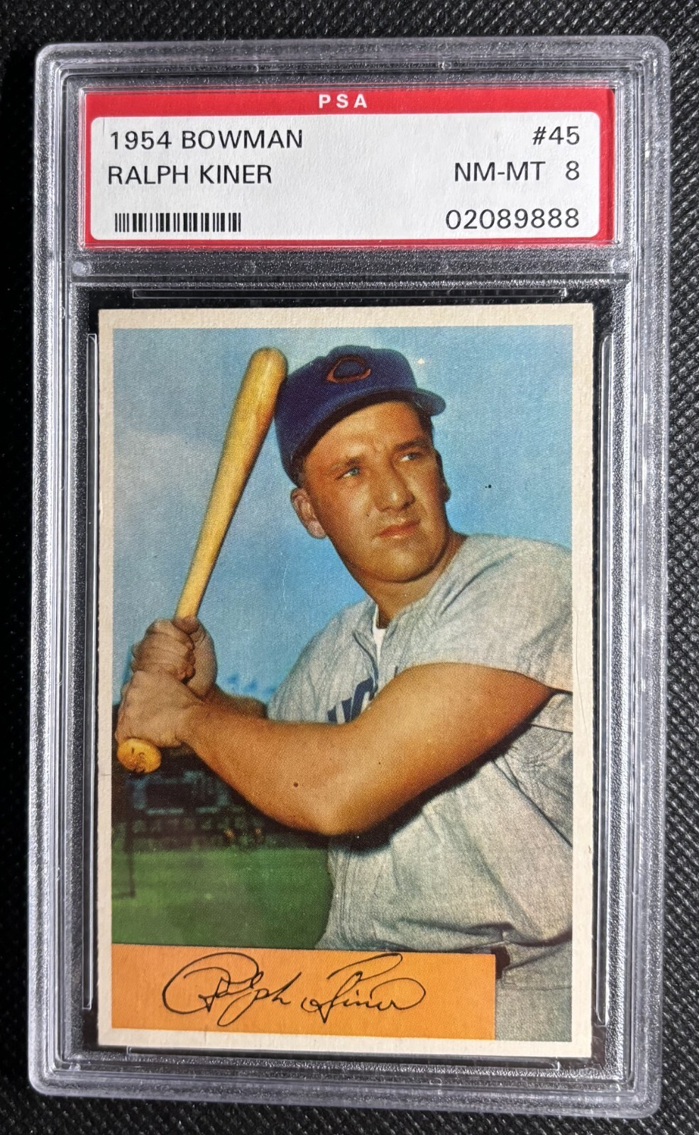 1954 Bowman #45 Ralph Kiner PSA 8 NM MINT Only 13 graded higher (no PSA 10's)