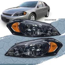 Headlights Fit For 06-13 Chevy Impala/06-07 Monte Carlo Amber Corner Smoke Lens