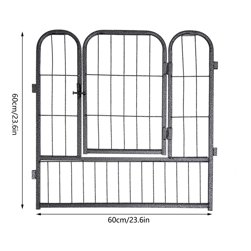 12 Panel Dog Playpen Metal kennel Exercise Fence Heavy Duty Outdoor