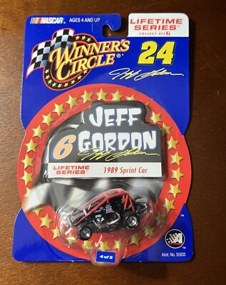 VINTAGE 2001 Winners Circle 1/64 Jeff Gordon #6 1989 Sprint Car, NIP