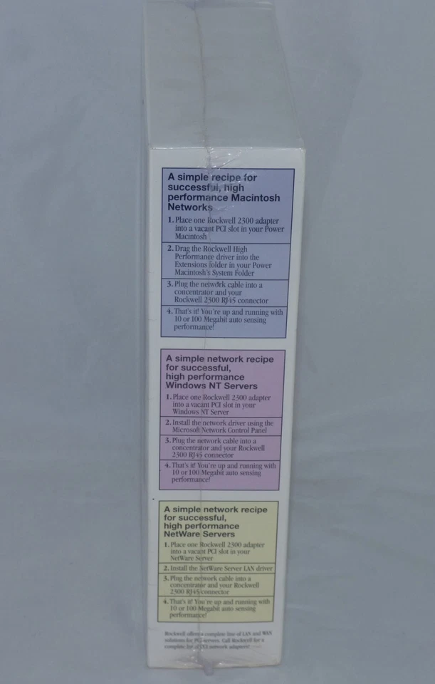 Vintage ROCKWELL 2300 Ethernet Adapter for Macintosh w/ PCI - BRAND NEW SEALED - Image 3 of 4