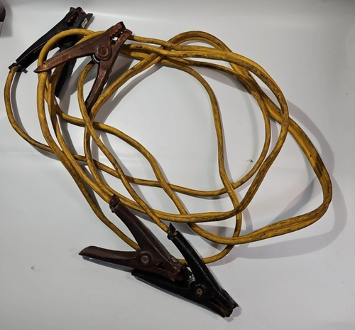Vintage Jumper Booster Cables - 10 Feet Cables