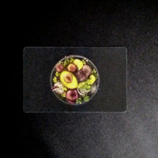 Chipotle Lenticular Avocado Salad NEW COLLECTIBLE 2015 GIFT CARD $0 #6109