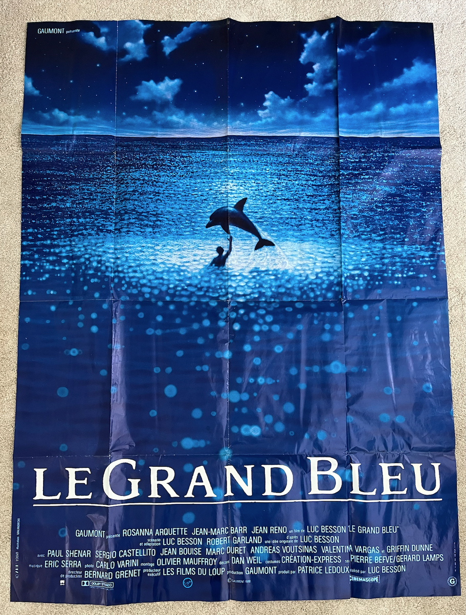 L.G.B【Le Grand Bleu】 特大イメージアートポスター LUC BESSON | LE GRAND BLEU - ORIGINAL MOVIE POSTER | DIVING