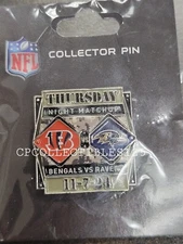 Cincinnati Bengals VS Baltimore Ravens GAME DAY PIN 11/7/24 M&T Bank Stadium NEW