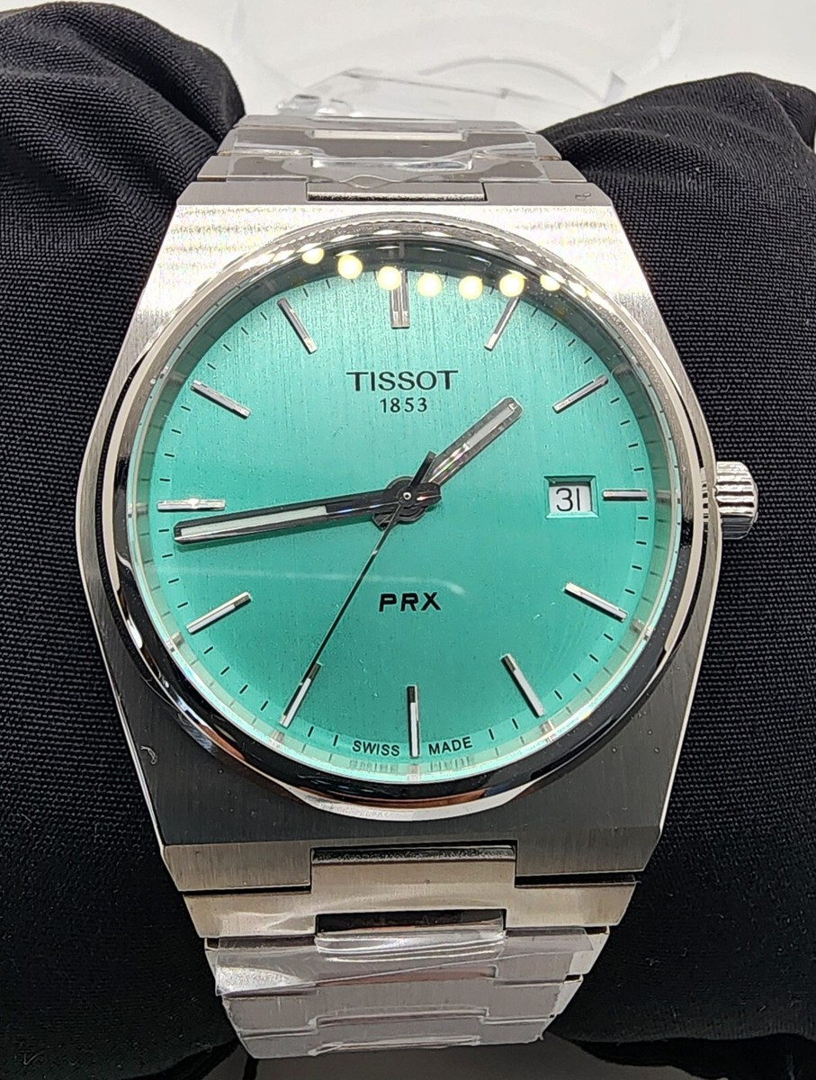 Tissot PRX 40mm Light Green Dial Watch - T137.410.11.091.01