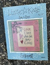 Lizzie*Kate Snippet Cross Stitch Leaflet