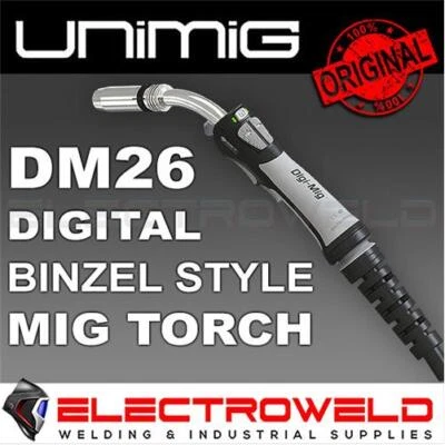 UNIMIG DM26 Digital MIG Welding Torch Suits Razor 200 Pulse, 250 Welder, 270A - Image 1 of 4