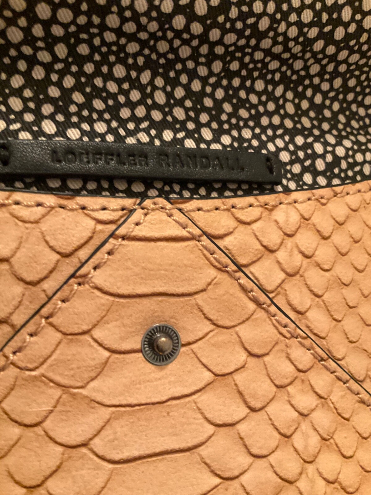 EXCELLENT CONDITION Loeffler Randall Python Embos… - image 3