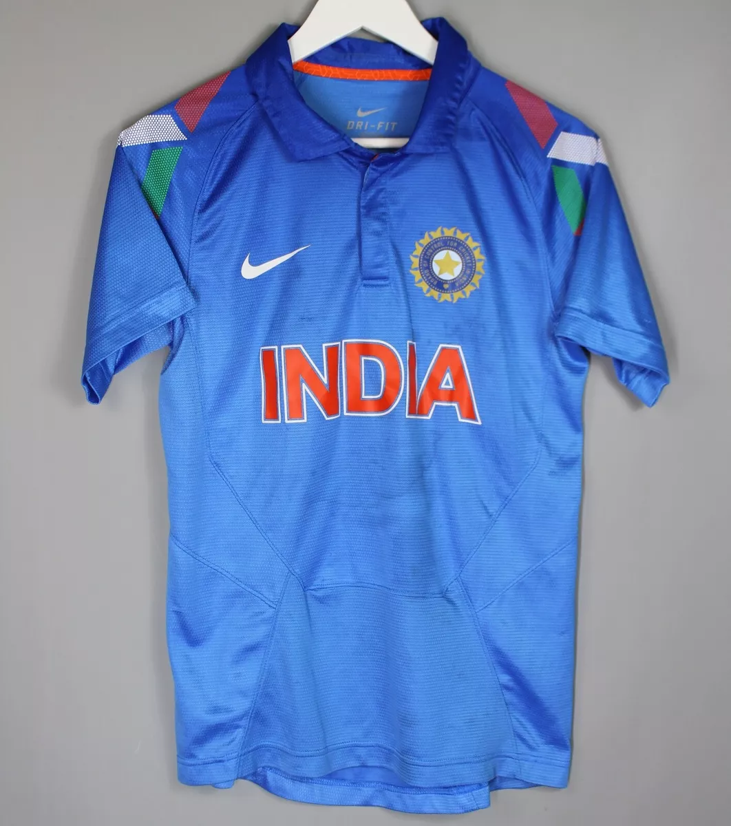 Voorstel Extremisten verband INDIA 2014 CRICKET HOME FOOTBALL SHIRT SOCCER JERSEY NIKE | eBay