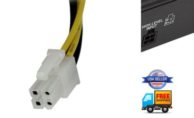 #ad 4 Pin Speaker High Level Input Plug Harness Connector Amplifier AMERICAN BASS $7.34