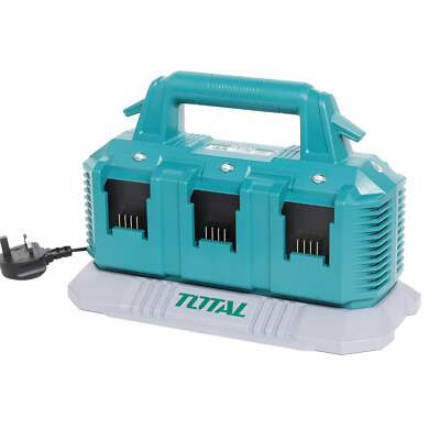 Total Li-Ion 20V 6 Port Akku Ladegerät Lithium-Ionen Ladestation mehrere