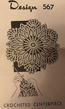  567 Vintage PINEAPPLE DOILY Pattern To Crochet Reproduction 