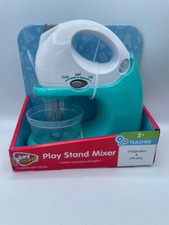 Play Right Kids Kitchen Play Stand Mixer Blue  White Battery Operated NIB
