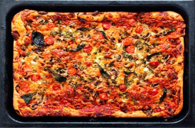 Pizza Print PVC Induction Cooktop Cover 82 x 54cm